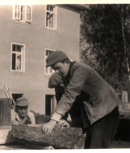 Werkplatz um 1960