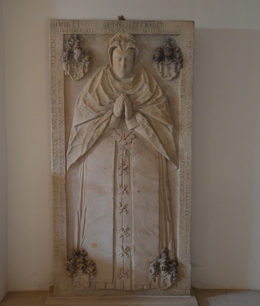Restaurierung einer Grabplatte, Kirche Possendorf